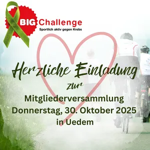 Newsletter Einladung Mitgliederversammlung 2025
© BIG Challenge