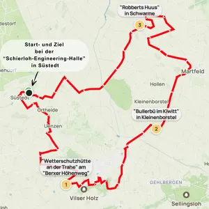 Fahrrad- und Marathonstrecke der BIG Challenge 2025
© Big Challenge