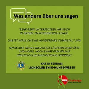 Was andere über uns sagen
© Big Challenge / Ursel Meyer