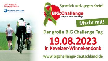 Monitorwerbung BIG Challenge 2023 3840x2160Pixel