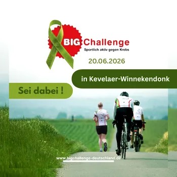 Logo von BIG Challenge mit Fahrradfahrern von hinten
© Big Challenge